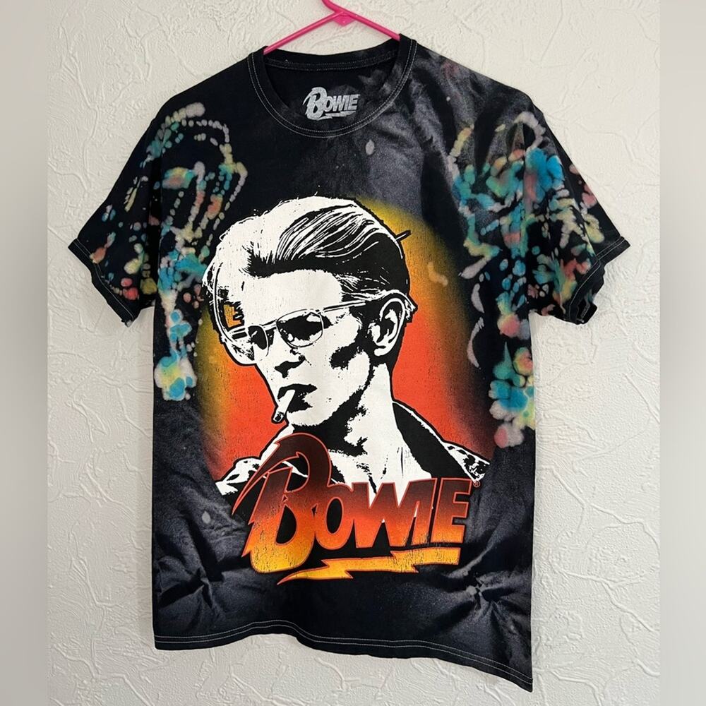 OFFICIAL DAVID BOWIE ZIGGY STARDUST AOP TOUR BAND TEE SHIRT SIZE SMALLL NEW